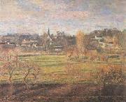 February Sunrise Bagincourt Camille Pissarro